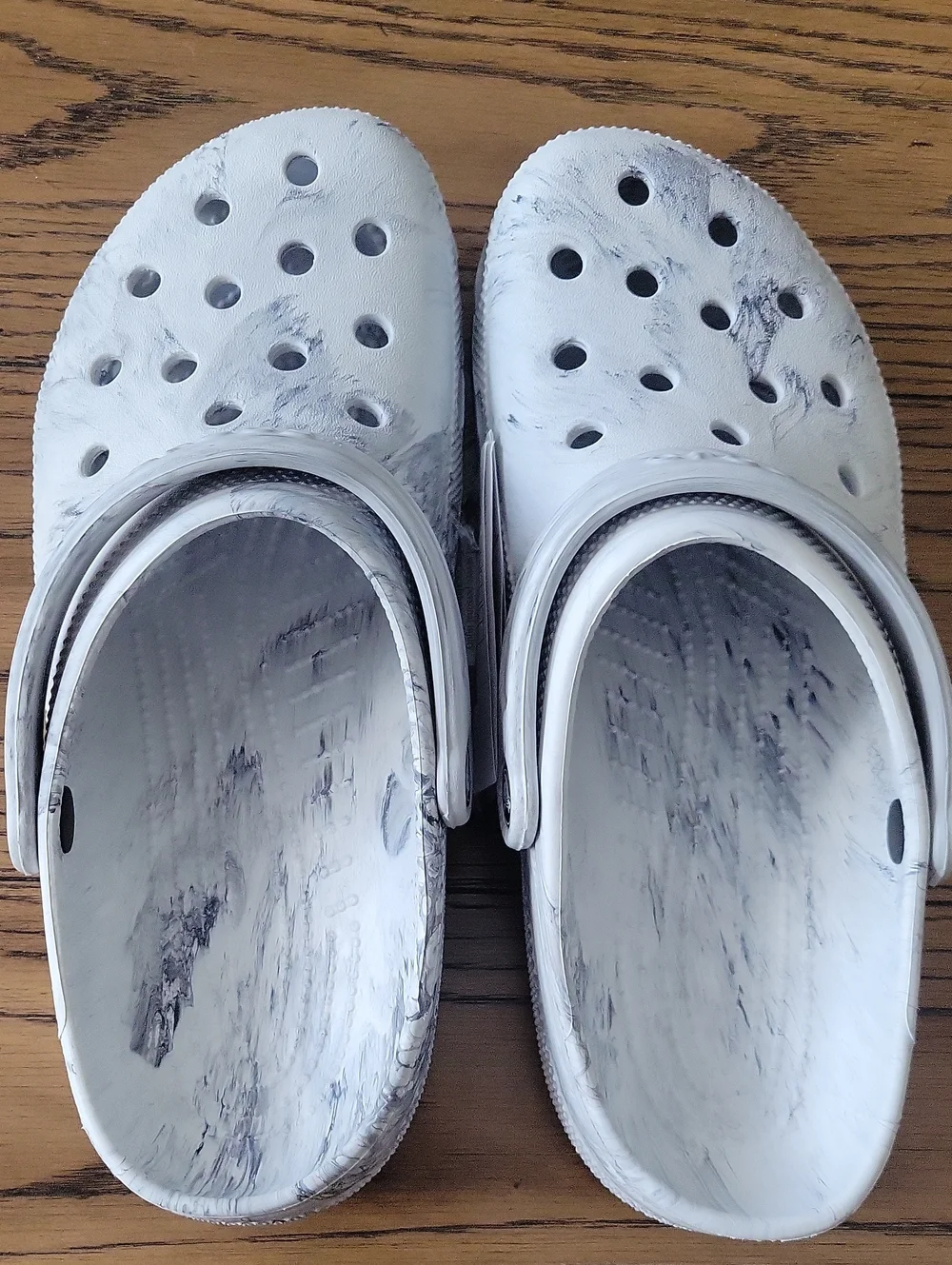 Crocs Adults' Classic Watercolor Marble Clog M9/W11